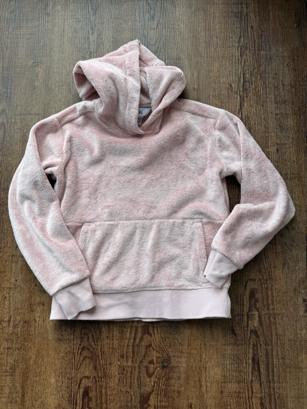 Athleta Girl M (8/10) plush pink hoodie.